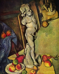 Stilleben mit Gips-Cupido nach C�zanne